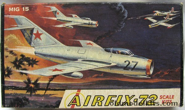 Airfix 1/72 Mig-15 - Craftmaster Issue, 12-39 plastic model kit